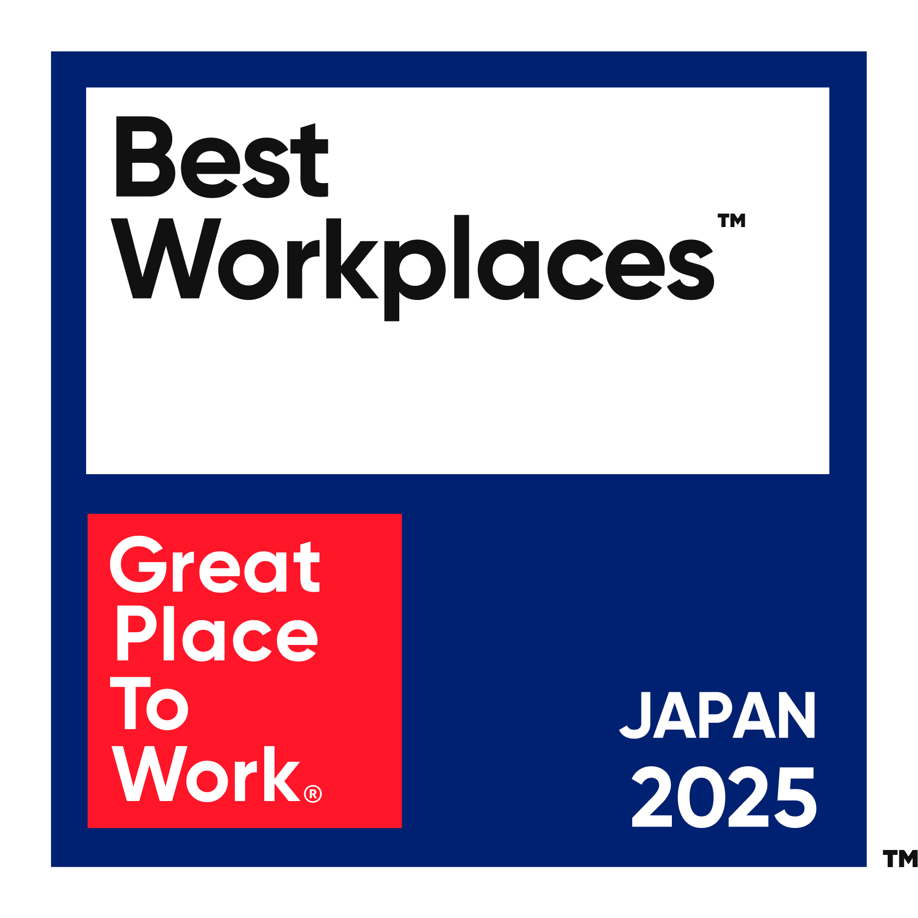 2025 Best Workplace Japan badge