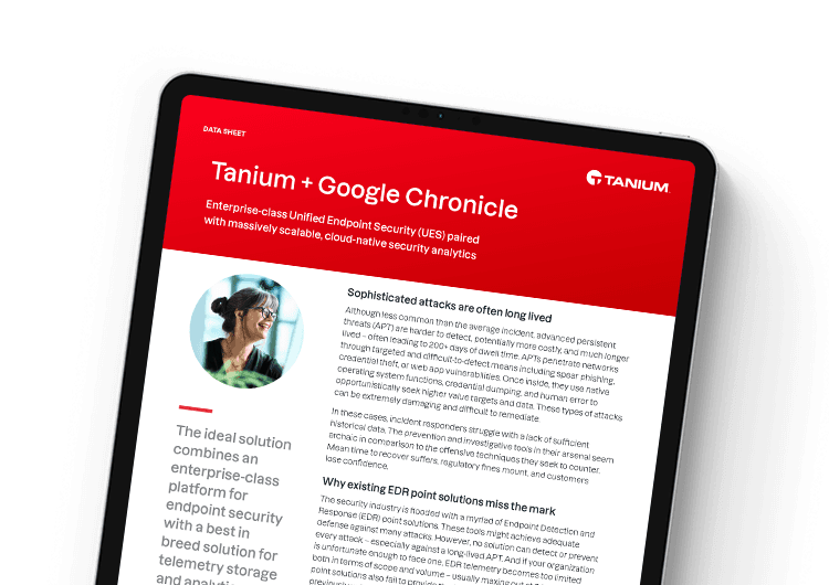 Mobile featured image - Google SecOps integration data sheet