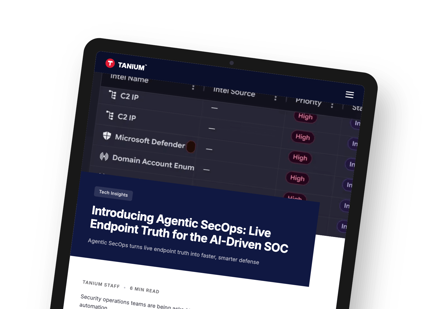 Tanium AI Agent for ServiceNow