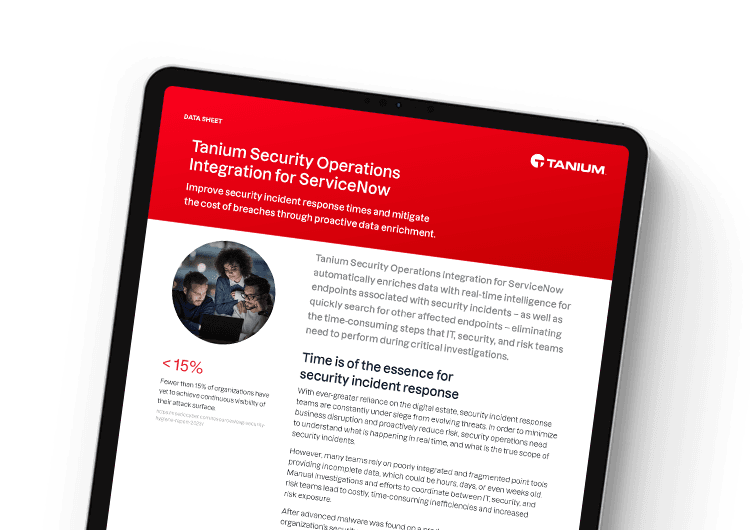 Mobile featured image. Security Operations for ServiceNow
