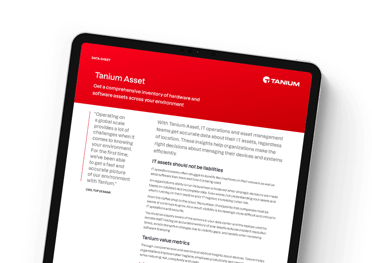 Tanium Asset