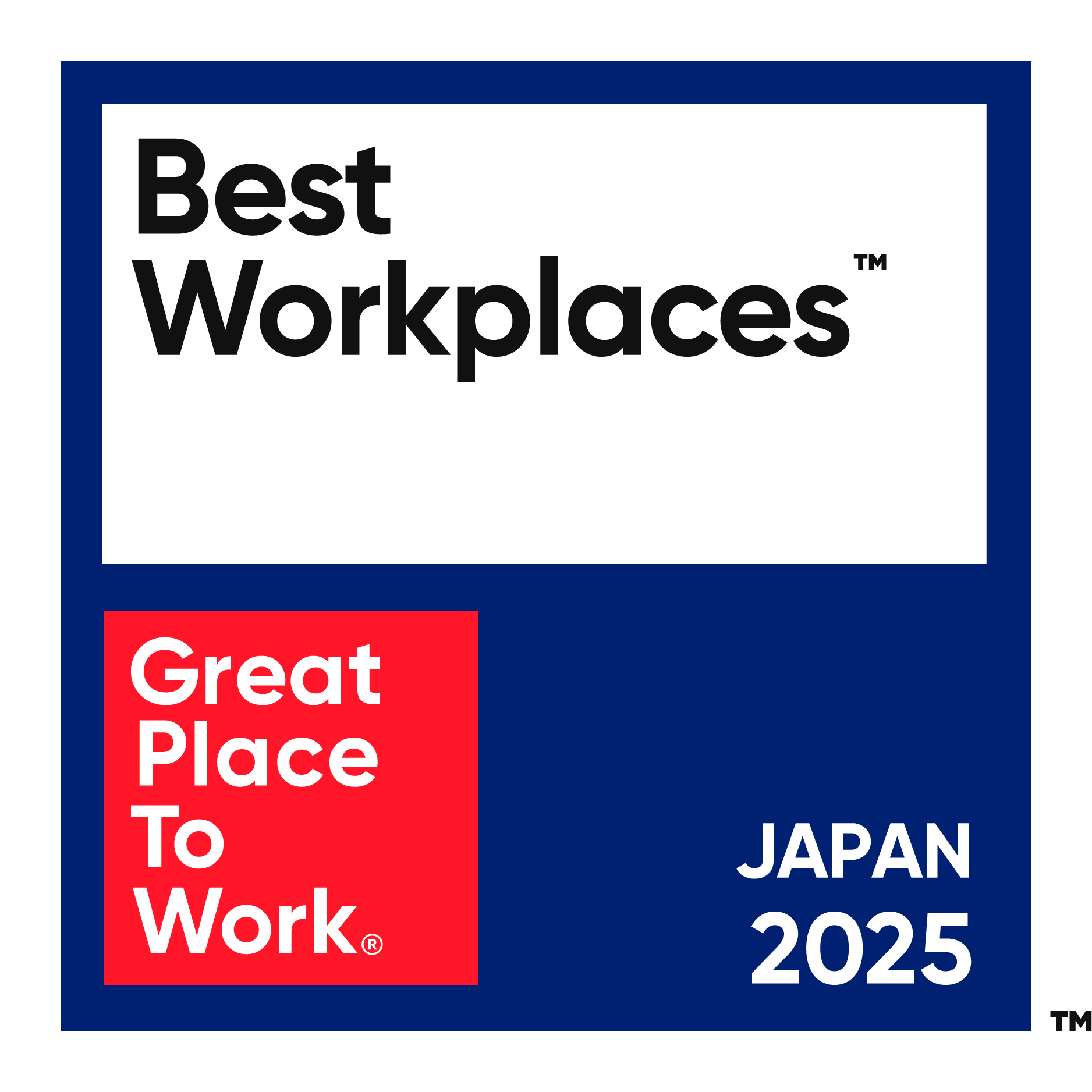 2025 Best Workplace Japan badge