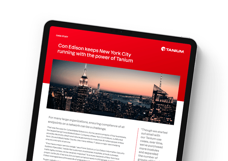 Con Edison keeps New York City running with the power of Tanium