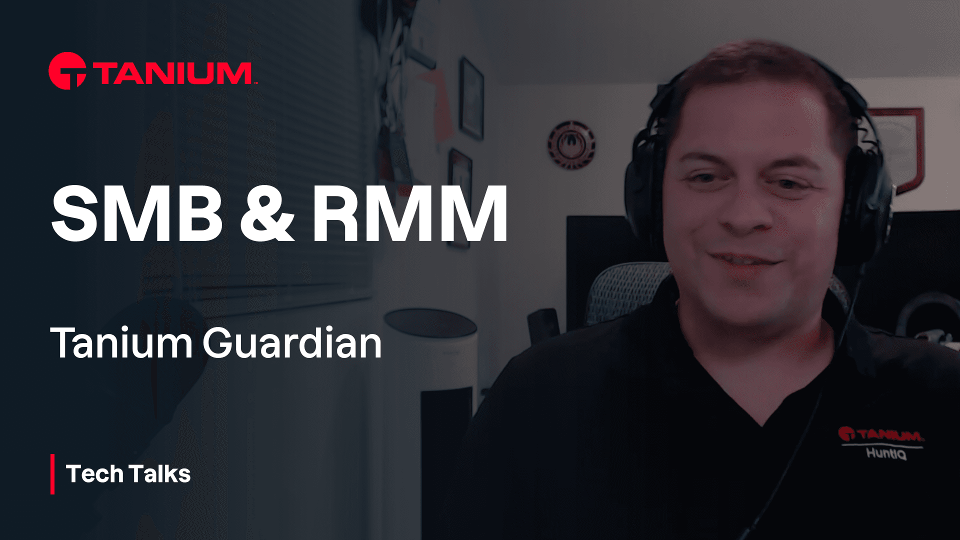 Video thumbnail for How Tanium Guardian surfaces real-time risk: New SMB and RMM dashboards explained - Tanium Tech Talks #134