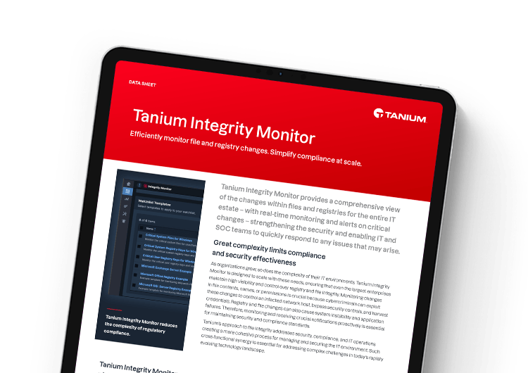 Mobile featured image: Integrity Monitor data sheet