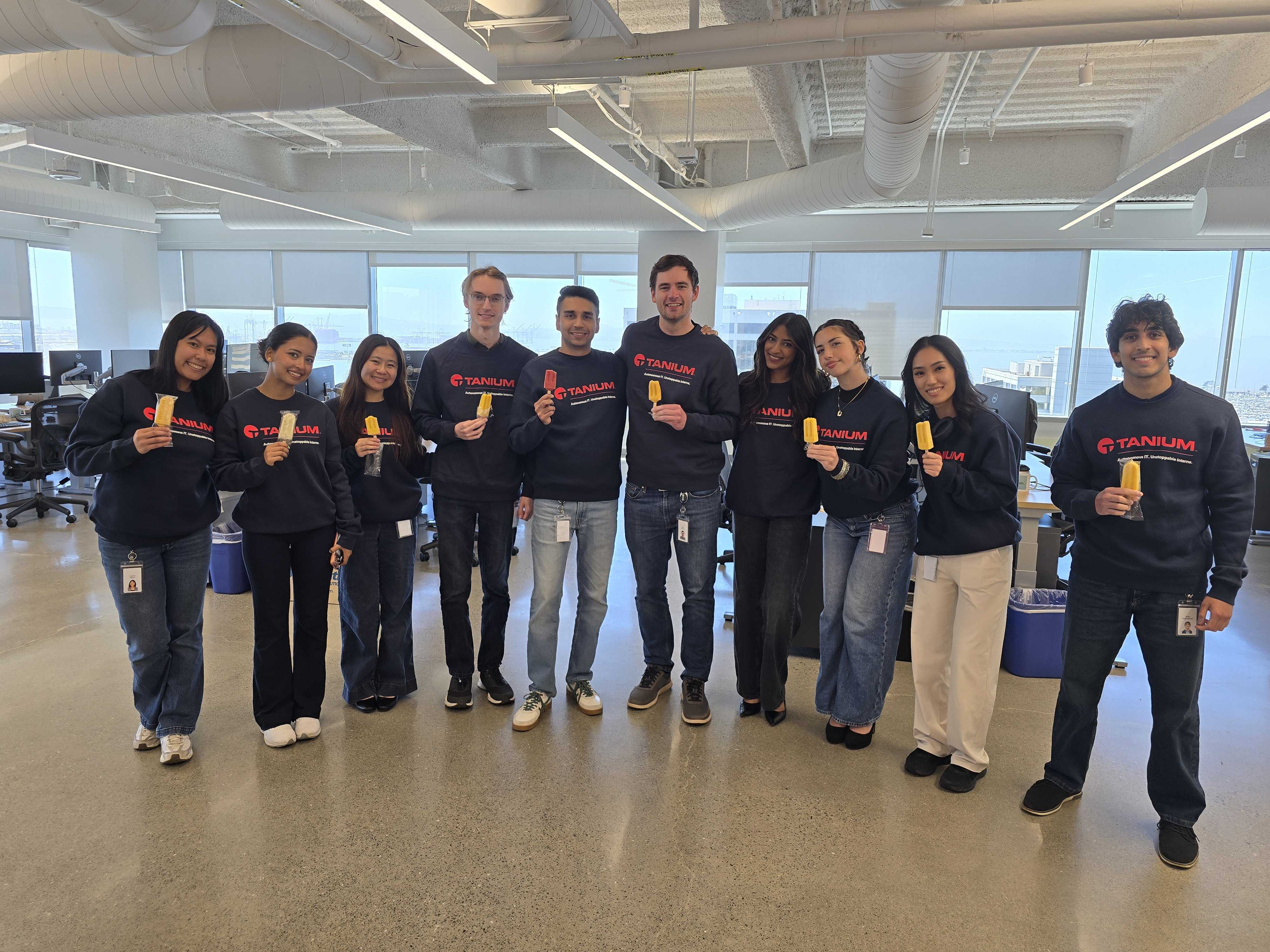 2026 Summer Interns at Tanium's Emeryville, California office