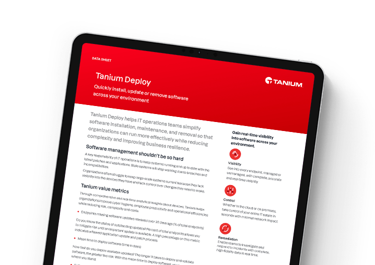 Tanium Deploy