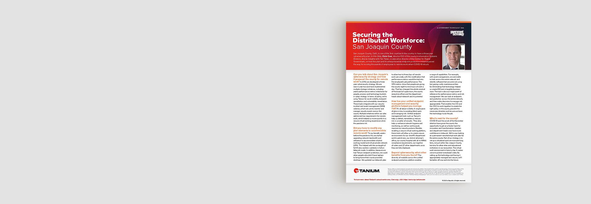 Securing the Distributed Workforce - San Joaquin County