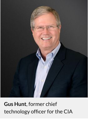 Headshot of Gus Hunt, former chief technology officer for the CIA