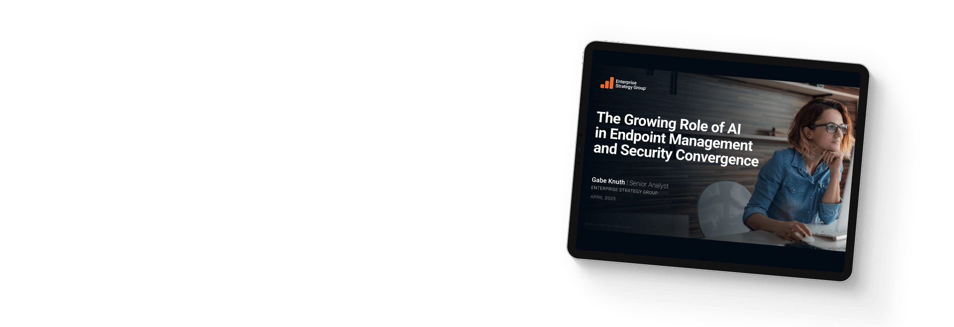 The growing role of AI in endpoint management and security convergence eBook cover