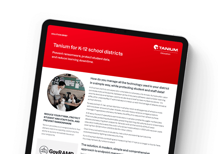 Mobile image for Tanium K-12