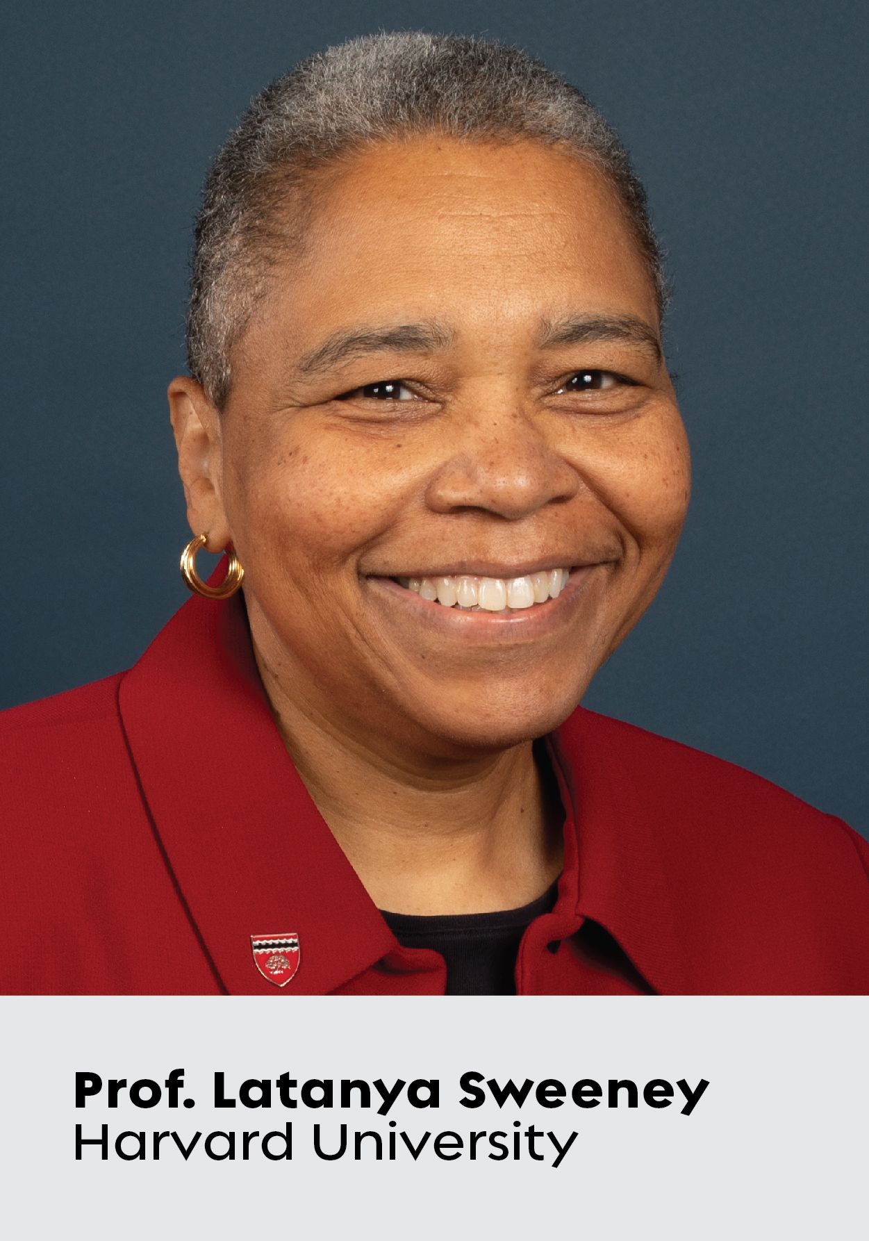 Headshot of Prof. Latanya Sweeney from Harvard University