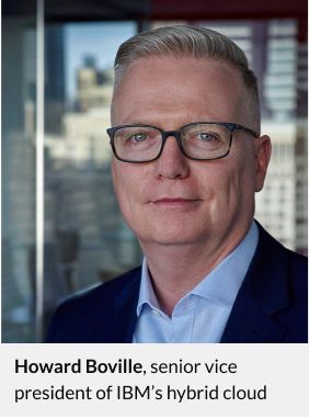 Professional headshot of Howard Boville, senior vice president of IBM's hybrid cloud