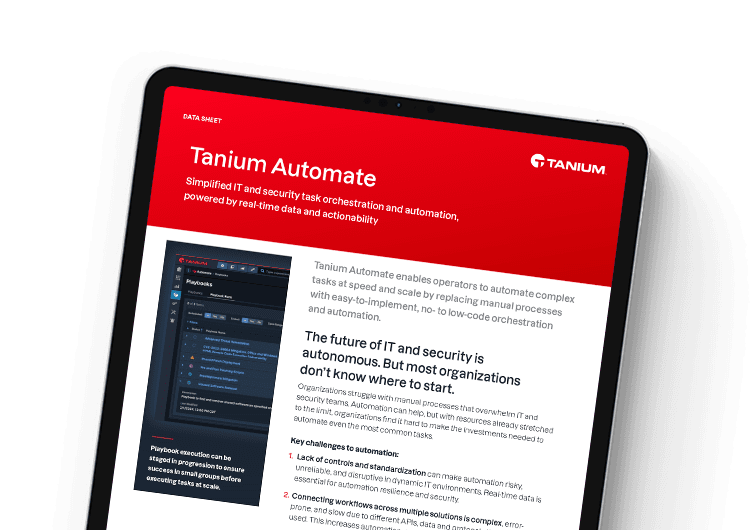 Mobile featured image: Tanium Automate data sheet