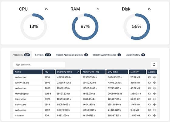 Tanium ITX for ServiceNow screenshot