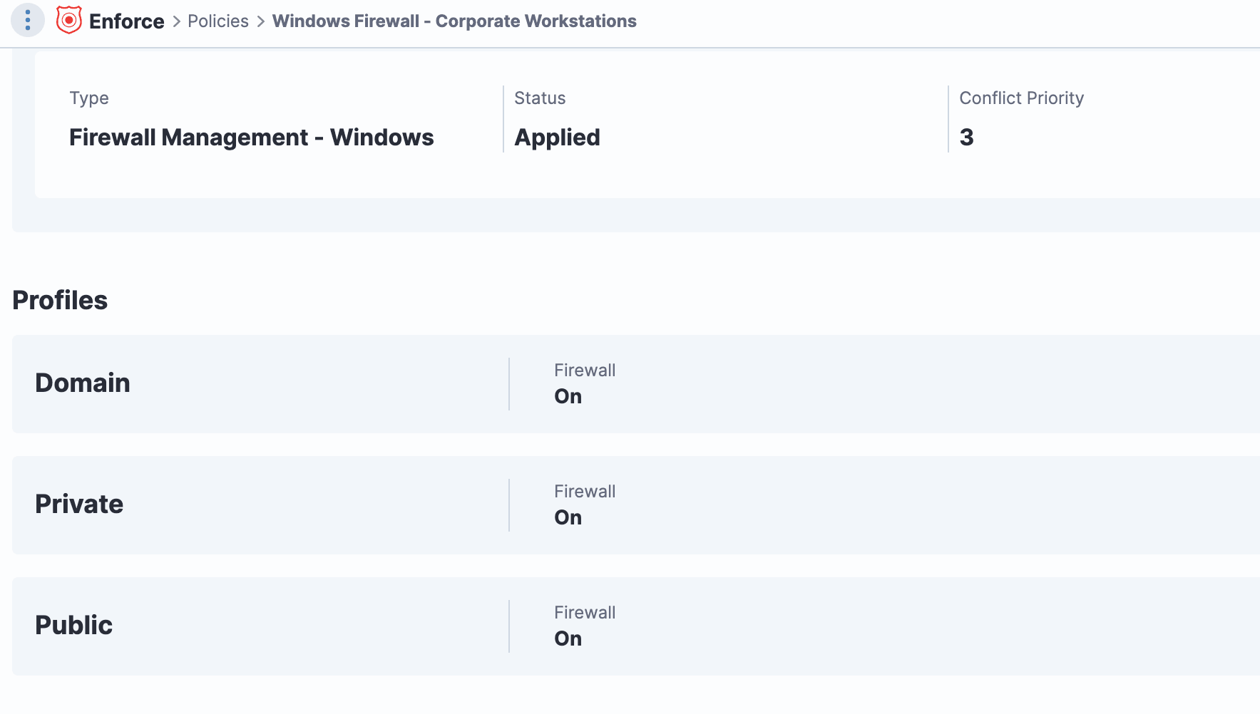 Monitor and maintain firewall policies on endpoints