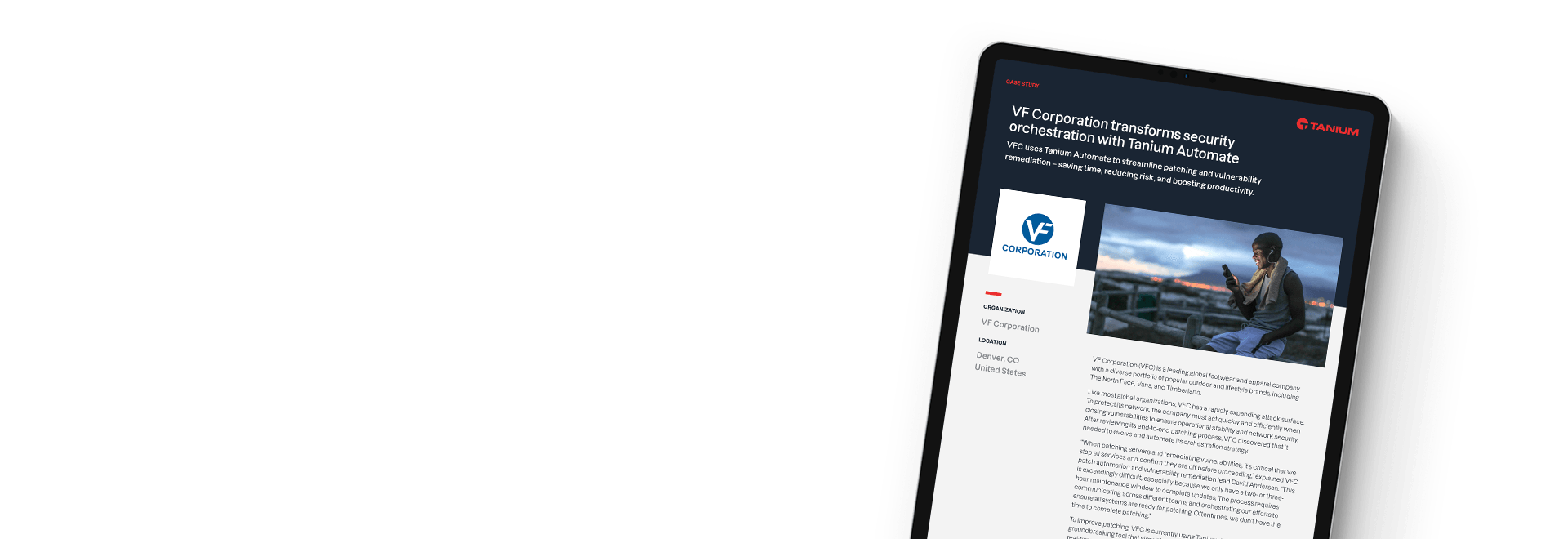 VF Corporation security orchestration case study with Tanium Automate