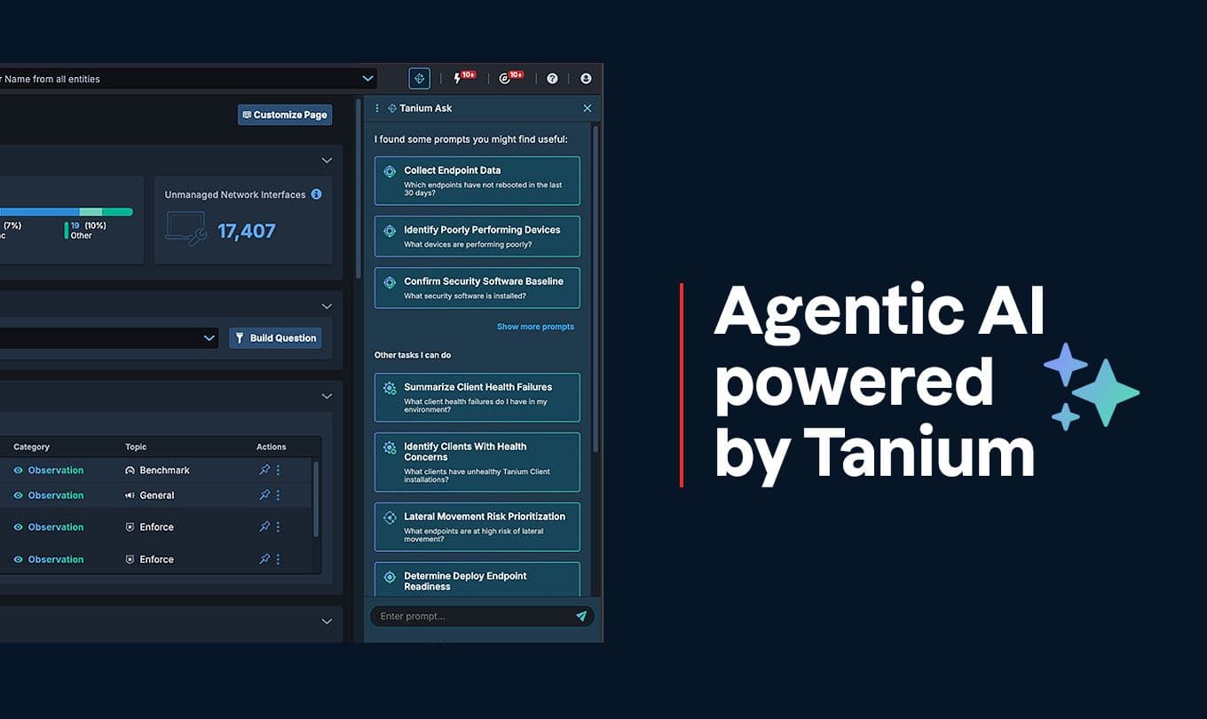 Agentic AI powered by Tanium