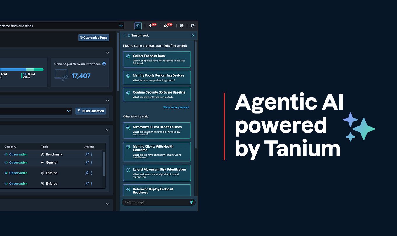 Agentic AI powered by Tanium