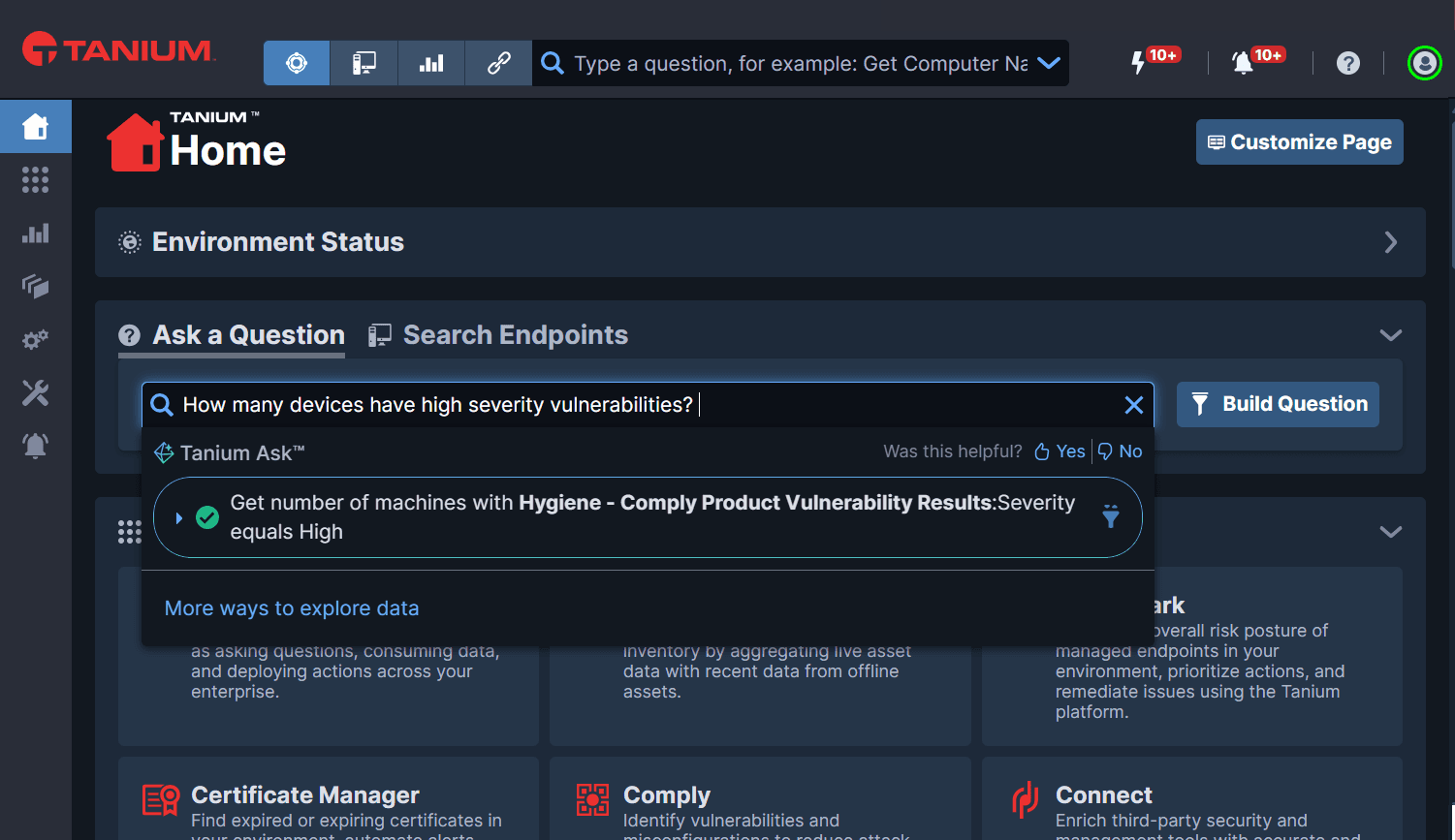 Introducing Tanium Ask™: Using AI to Get Questions Answered