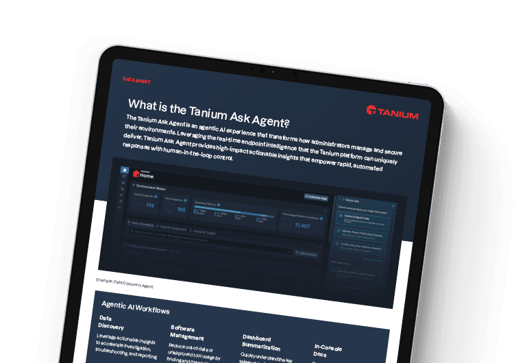 Tanium Ask Data Sheet image for mobile
