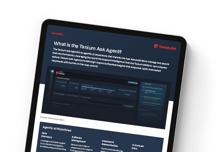Tanium Ask Data Sheet image for mobile