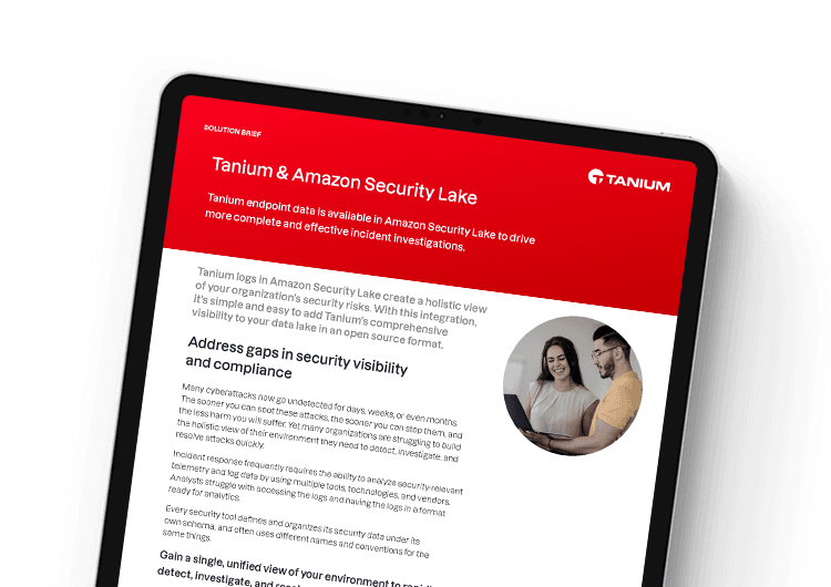 Tanium & Amazon Security Lake