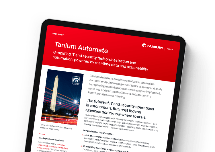 Mobile featured image: Tanium Automate for federal agencies - FedRamp