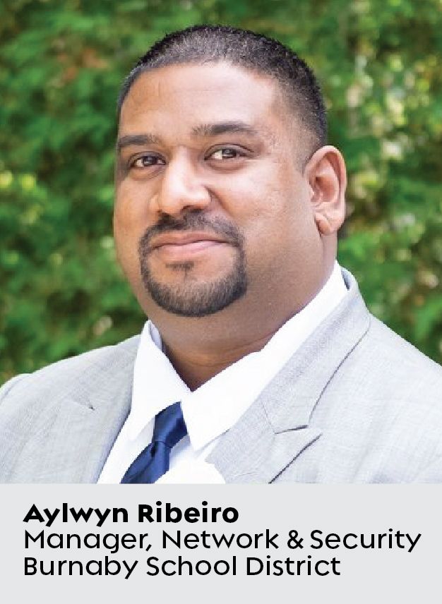 Headshot of Aylwyn Ribeiro, Manager of Network & Security at Burnaby School District