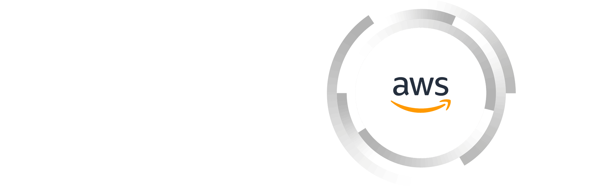 AWS Partner Spotlight hero with AWS logo and circles
