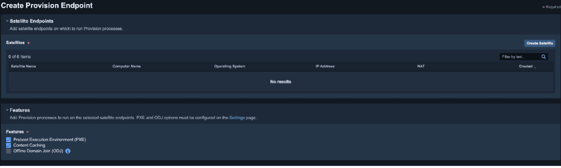 Tanium Provision Screenshot 1