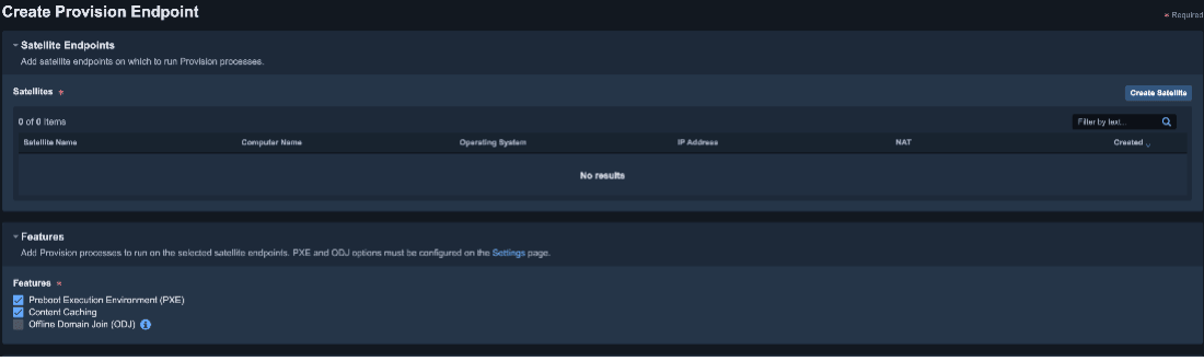 Tanium Provision Screenshot 1