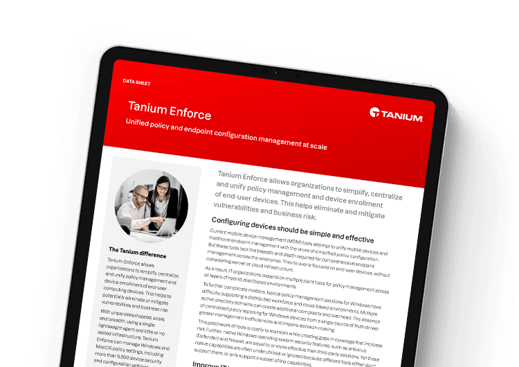 Tanium Enforce