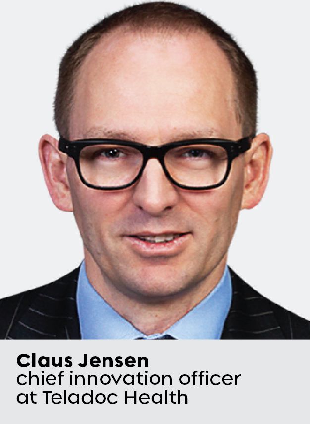 Headshot of Claus Jensen, chief innovation officer at Teladoc Health