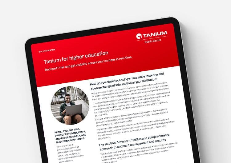 Tanium Solution Brief for Higher Education