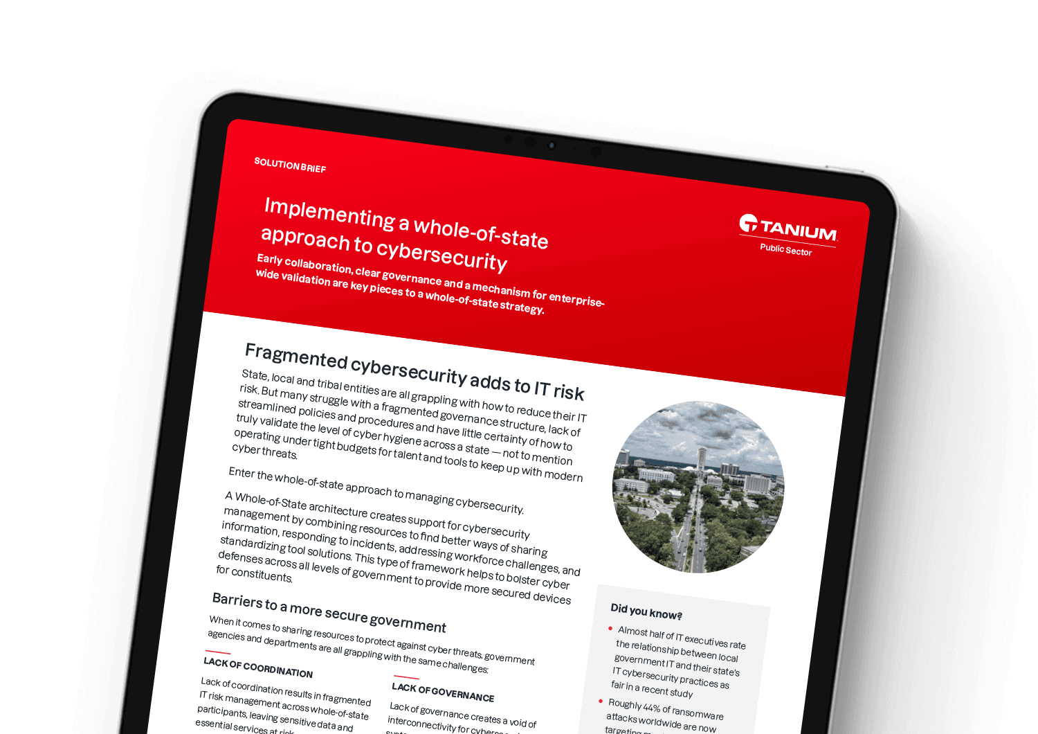 Implementing a whole-of-state approach to cybersecurity