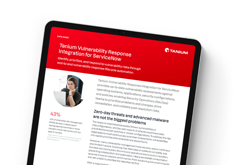 Mobile featured image. Vulnerability Response for ServiceNow