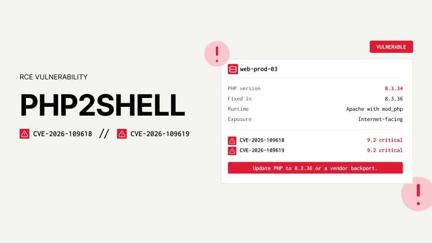 PHP2Shell RCE vulnerability: CVE-2026-109618 and CVE-2026-109619