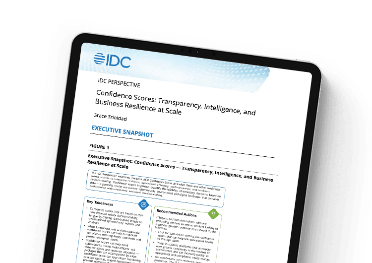 Mobile featured image: IDC Perspective: Confidence Scores