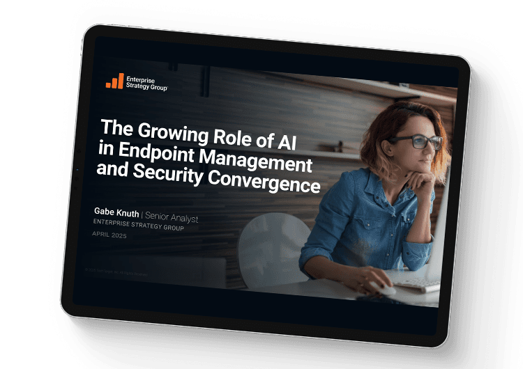 Mobile featured image: ESG AI & endpoint management security report