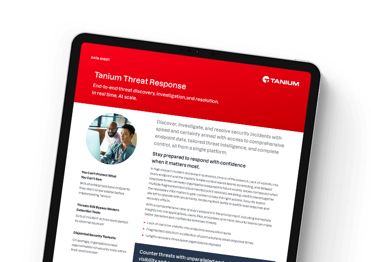 Mobile featured image: Threat Response data sheet