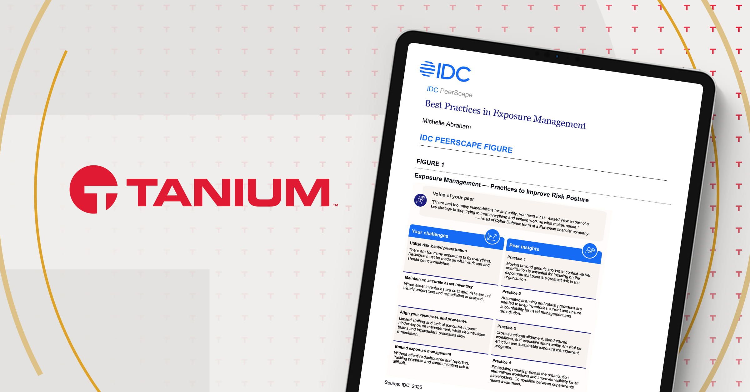 IDC PeerScape: Best Practices in Exposure Management