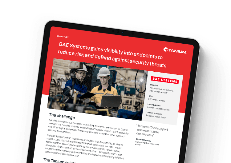 BAE Systems Case Study Cover