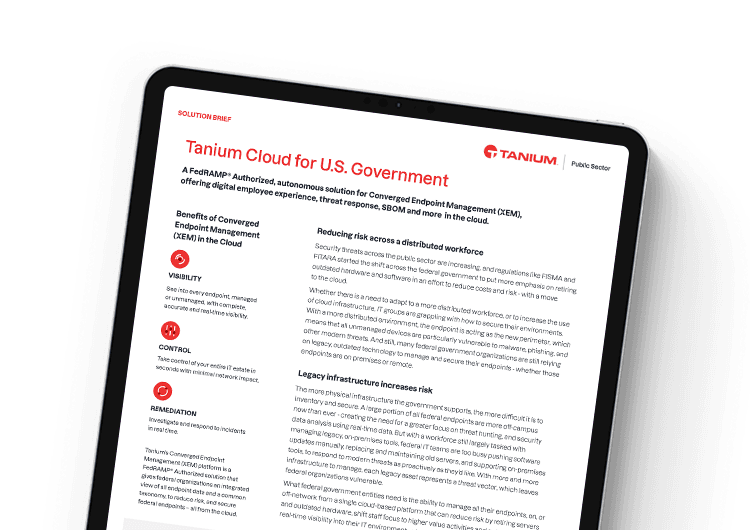 Mobile featured image: Tanium Cloud for US Government