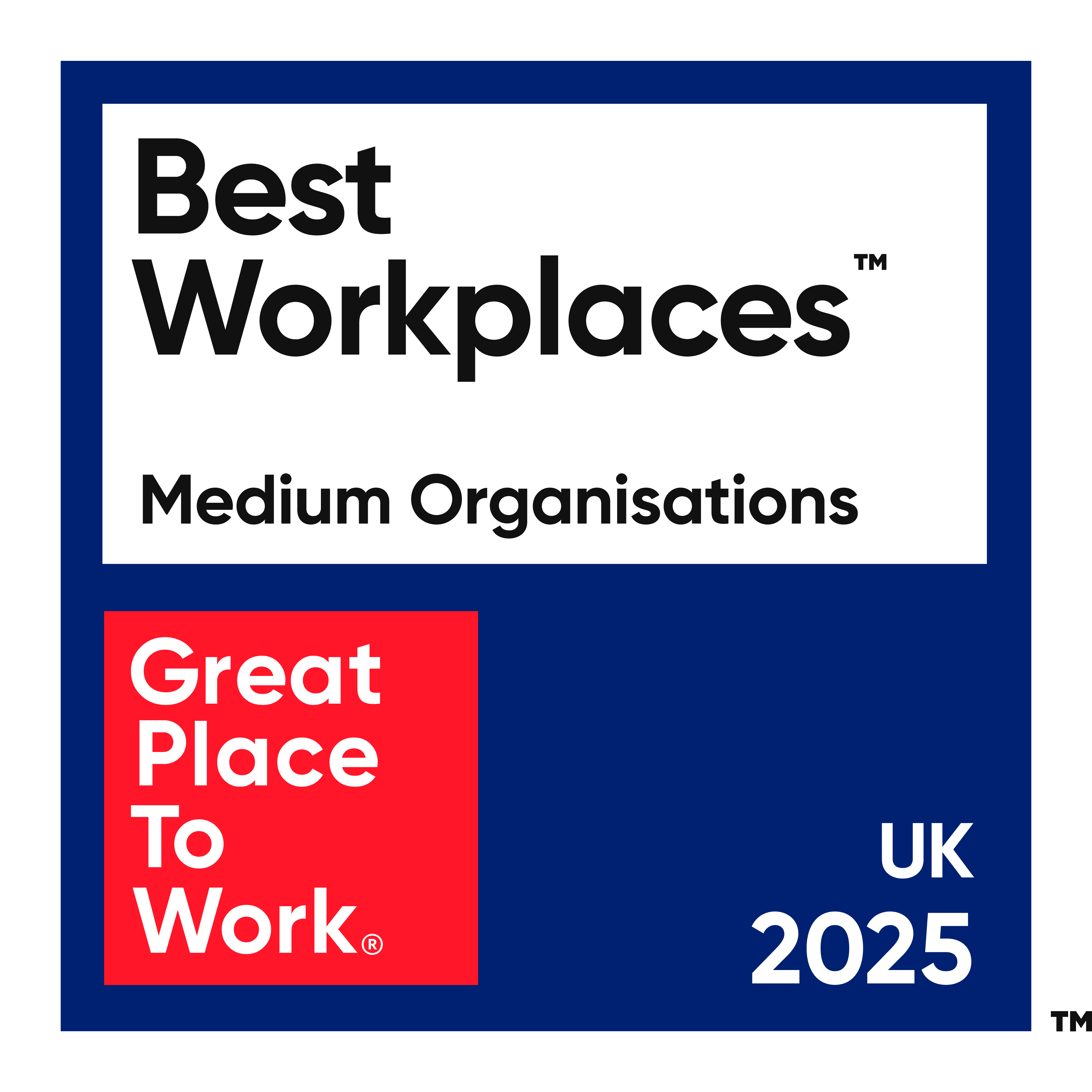 2025 Best Workplace Badge UK