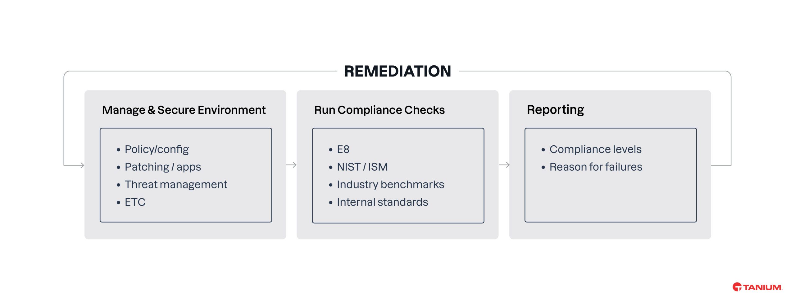 Flow chart of Tanium remediation process.
