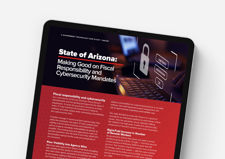 State of Arizona & Tanium Case Study