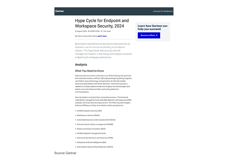 Mobile featured image: Hype Cycle for Endpoint Management