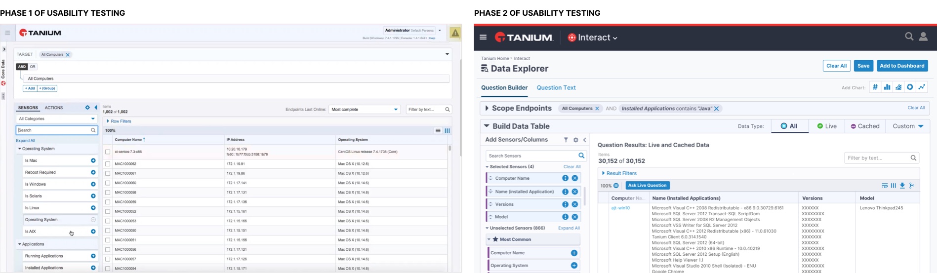 Data Explorer Phases Screenshot