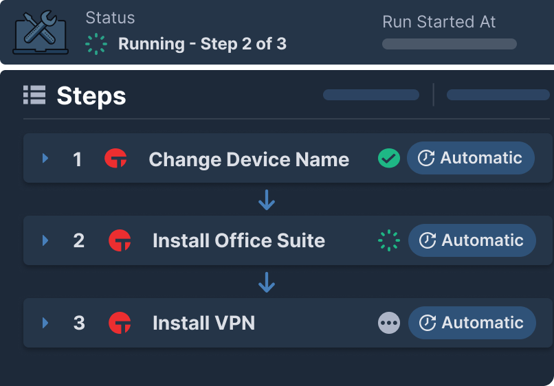 A product screenshot of Tanium Automate